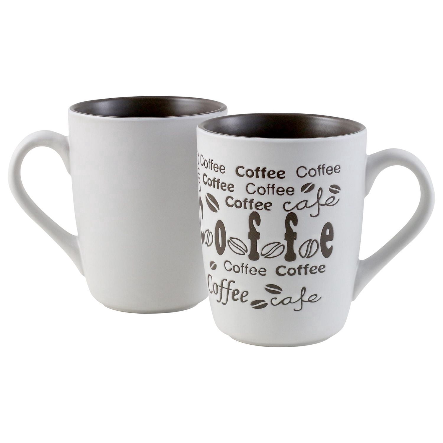 Tasse mainstays Glaze coffee CAFÉ blanche 13oz