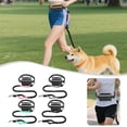 thumbnail image 4 of TIELUTT Pet Running Traction Sports Rope Set Reflective Night Running Sports Waist Bag Double Clip Dog Leash Thin Long Dog Leash Dog Leash Y Dog Leash Training Leashes for Dogs, 4 of 4