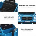 thumbnail image 4 of Costway Mercedes Benz 12V Electric Kids Ride On Car RC Remote Control W/Trunk, Blue, 4 of 7