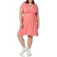 thumbnail image 1 of walmart Essentials Womens Women's Plus Size Surplice Dress_dnu, 1 of 6