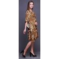 thumbnail image 4 of Bimba Feuilles Plage Caftan Bikini Couvre-Maillot Robe Midi pour Femmes Courte Caftan-TG-3X, 4 of 5