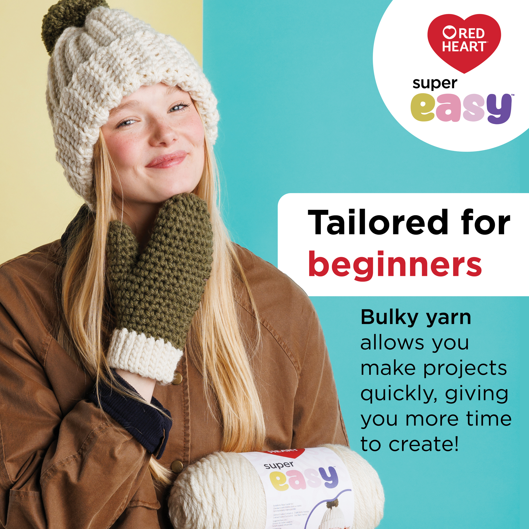 Red Heart® Super Easy™ #6 Super Bulky Acrylic Yarn
