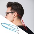 thumbnail image 2 of kurtrusly Eyeglass Strap Non-Slip Stretchy Universal Rope Eyewear Retainer Sports Blue, 2 of 9
