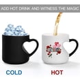 thumbnail image 4 of RKSTN Reveal Mug Heart-Shaped Color Changing Ceramic Mug - 11oz Heart Shape Changing Mugs With Side Heart Print Romantic Heart Handle Mug Romantic Surprise Gift kitchen gadgets, 4 of 6