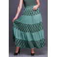thumbnail image 2 of Bimba Printed SkirtsForWomen Long Length 5 Tier Cotton Skirt Boho Clothing, 2 of 5