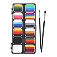 thumbnail image 4 of lionlar Face Body Paint Set Palette Washable Photo Prop with Brushes Facepaints Painting, 4 of 9