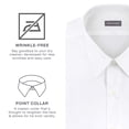 thumbnail image 1 of Van Heusen Chemise Habillée Unie en Popeline à Manches Courtes pour Homme, Gris, Encolure 15 Pouces, 1 of 4