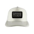 thumbnail image 1 of Gravity Threads Game Over Patch Adjustable Trucker Hat - White, 1 of 2