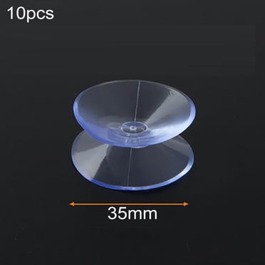 10 Pcs Ventouses Double Face Suceurs à Baleines en Plastique Transparent 20/30/35 mm