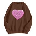 thumbnail image 4 of Mode Femme Décontractée Couleur Unie Ample Manches Longues Imprimé Lettre Col Rond Chandail à Capuchon 2t Fermeture à Glissière Chandail à Capuchon Fille Chandail à Capuchon Deux Pièces Robe Chandail Français Doublée Veste Femme Décontractée Chaude Hauts Femme, 4 of 4