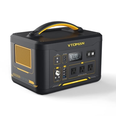 Vtoman Saut 1500X Station d'Alimentation Portable 1500W, Générateur Solaire à Batterie LiFePO4 828Wh avec Double Type PD 100W et Capacité Extensible, Station d'Alimentation pour Plein Air Camping Voyage