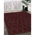 thumbnail image 3 of Ahgly Tapis Rond Lavable en Machine Intérieur Transitionnel Marron Chocolat, 3 Pieds Rond, 3 of 7