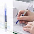 thumbnail image 2 of Blue Fast Drying Gel Ink Pen 0.5Mm Blue Liquid Rollerball Pen Smooth Writing Ballpoint Pen For Office School Note Taking Journaling Writing Tools 4Ml Ink Capacity, 2 of 6
