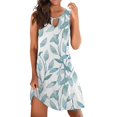 thumbnail image 1 of TJAZFJPA Robe Décontractée pour Femmes Robe Élégante pour Femmes à Col Rond Robe Débardeur Robe Décontractée à Imprimé Floral Robes d'Été pour Dames Robes Soleil Longues Robe Noire Longue pour Femmes, 1 of 5