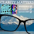 thumbnail image 4 of 6 Packs Glasses Cleaning Cloth Microfiber Cloth Soft Multicolor Cleaner Sunglasses Reusable Thicken Wipes Clothes for Eyeglasses Camera Cell Phone Lens Screens Glasses 6 x 6 Inch, 4 of 9