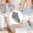 thumbnail image 3 of 6 Pieces Kids Stockings Socks with Nice Elasticity Comfortable Wearing Simple Style Good Craftsmanship Hose Keep Crawing light gray 14-16, 3 of 6
