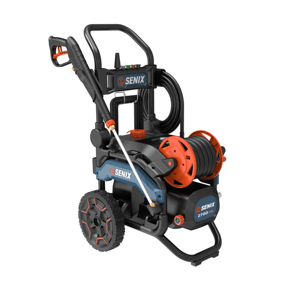 SENIX HPWE15-H 2700 PSI at 2.3 GPM 15 Amp Corded Electric Cold Water Pressure Washer, Brushless, 6 Nozzles, 110 oz Detergent Tank