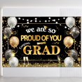 thumbnail image 4 of ⚡ Big Sale ! EXtraLarge Congrats Grad Banner 180x110 Cm | Graduation Party Decorations 2023 Black And Gold | Graduation Banner 2023 | Graduation Decorations Class Of 2023 | Red 2023 Graduatio, 4 of 9