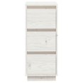 thumbnail image 4 of vidaXL Buffets 2 pcs Blanc 32x34x75 cm Pin Massif, 4 of 5