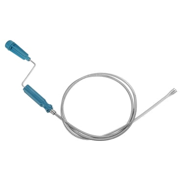 Unique Bargains Tarières de Drain 1,4 m Outil de Désobstruction de Drain en Acier Inoxydable, Bleu