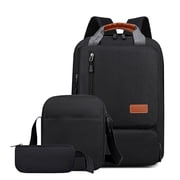 EGNMCR School Backpack For Boys & Girls, 15 Inch Laptop Backpack, Lunch Bag & Pencil Case, Lightweight Water Bookbag Daypack Student backpack