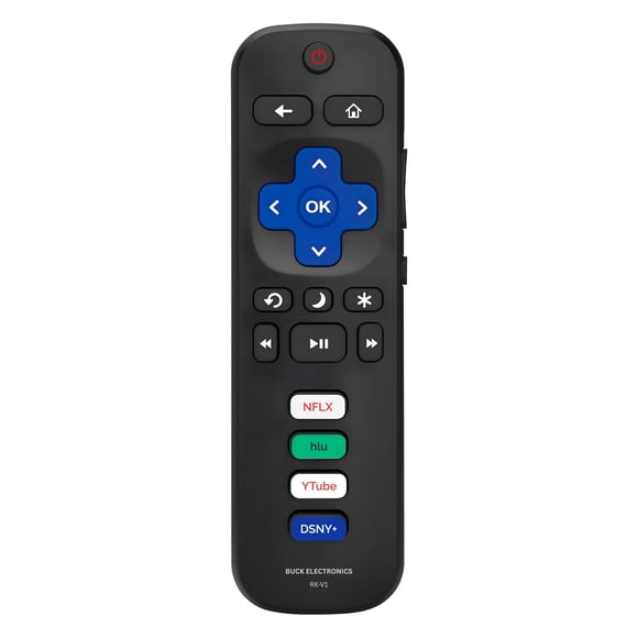 Replacement Remote Control for Roku Player (RK-H2) - Compatible with Roku Express, Premiere, Box, Player & Roku 1/2/3/4, Easy Setup, Shortcut Keys, 1 Pack (Not for Roku Stick/TVs)