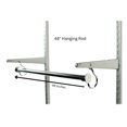 thumbnail image 4 of Reach-In Closet System Organizer, 48"W x 78"H x 16"D, Hanging Rod, Wood Drawers, Shelf and Gliding Baskets, White RS1047, 4 of 8