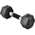 thumbnail image 1 of Dumbbell Rubber Grip lbs lbs Single Heavyweight Dumbbell for Multifunctional Full Body Workout and Strength Training, 1 of 7