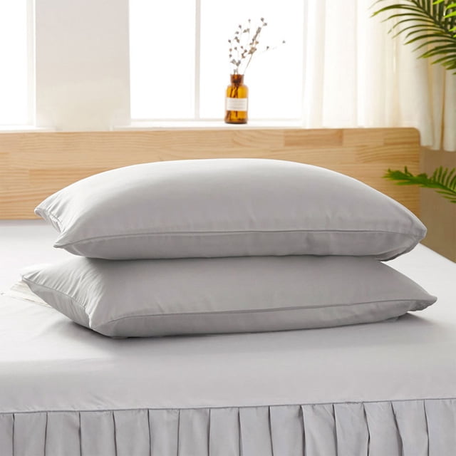 Pillow Cases Set of 2 Envelope Closure Pillow Covers Soft Brushed Microfiber Fabric Shrinkage and Fade Resistant 17.7*30 Inch Standard Size Machine Washable Bedding Accessories for Home Bedroom Decor