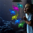 thumbnail image 4 of RXIRUCGD Solar Wind Chimes Color Changing Solar Mobile Lights Waterproof LED Wind Chimes Solar Powered Lights for Home Party Yard Garden Christmas Decoration, 4 of 7