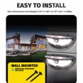 thumbnail image 4 of Bell + Howell Bionic Wall Light Max 2 Pack Solar Powered Motion Activated Outdoor Security Lights, 4 of 7