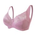 thumbnail image 1 of VEKDONE Woman's Embroidery Thin Style Ventilate Large Size Bra Steel Rim Pink 48/110G, 1 of 4