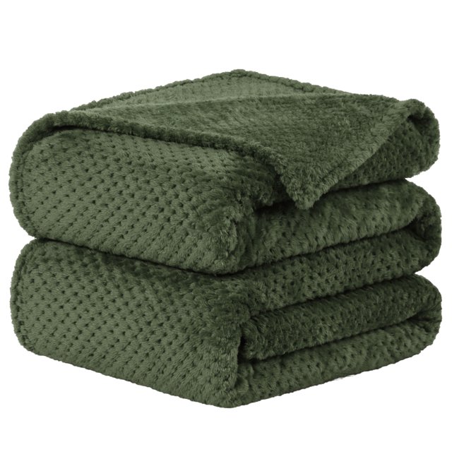 Unique Bargains Couverture de Lit en Molleton de Luxe en Maille Tissée