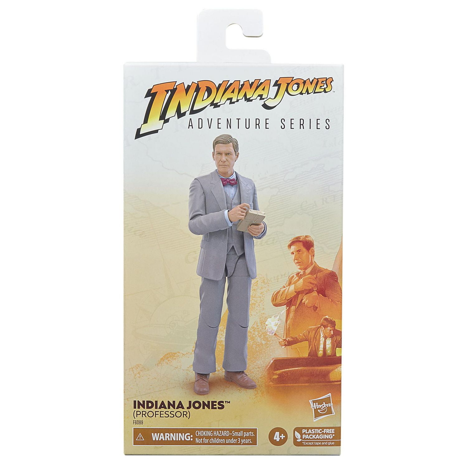 Indiana Jones and the Last Crusade Adventure Series Indiana Jones (Professor) Toy, 6-Inch Indiana Jones Action Figures, Kids Ages 4 and Up