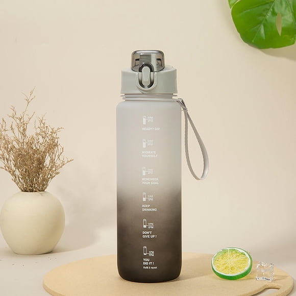 Dvkptbk Water cup Sports Water Cup Large-capacity Student Water Bottle Fitness Cup Straw Kettle Outdoor 1L Super Large Space Cup