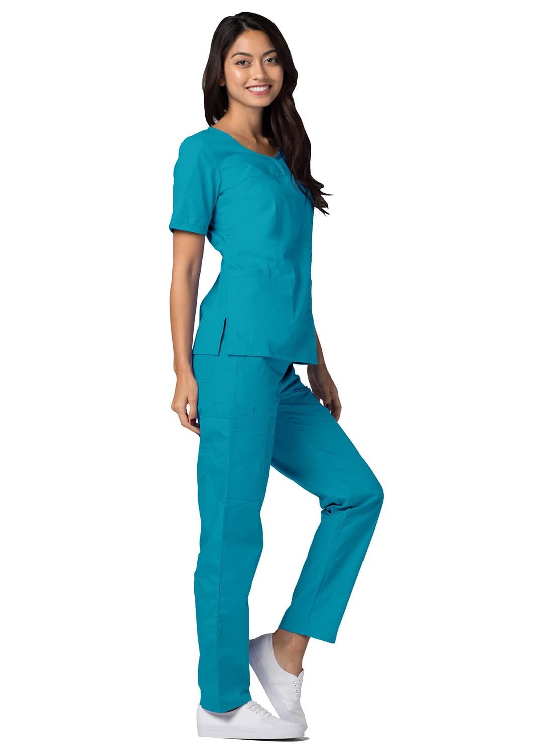 Adar Universal Women's V-Neck Scrub Top, Adult