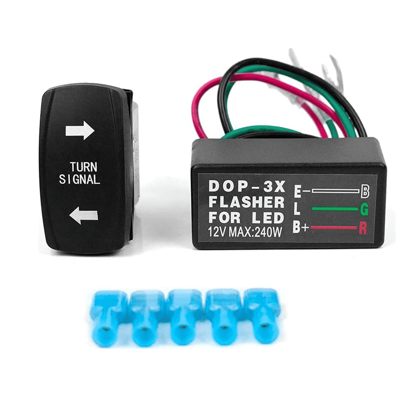 Module De Feux Clignotants RC – CH3 – Carte De Commutation LED 5 Mm – 12 Sorties – Accessoire Voiture Télécommandée