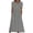 Grey, variant on Dresses Dress Women Graduation Women Comfortable Midi Dress Stretchy High Waisted Short Sleeve Polka Casual Round Neck Long Dress with Pockets Black L