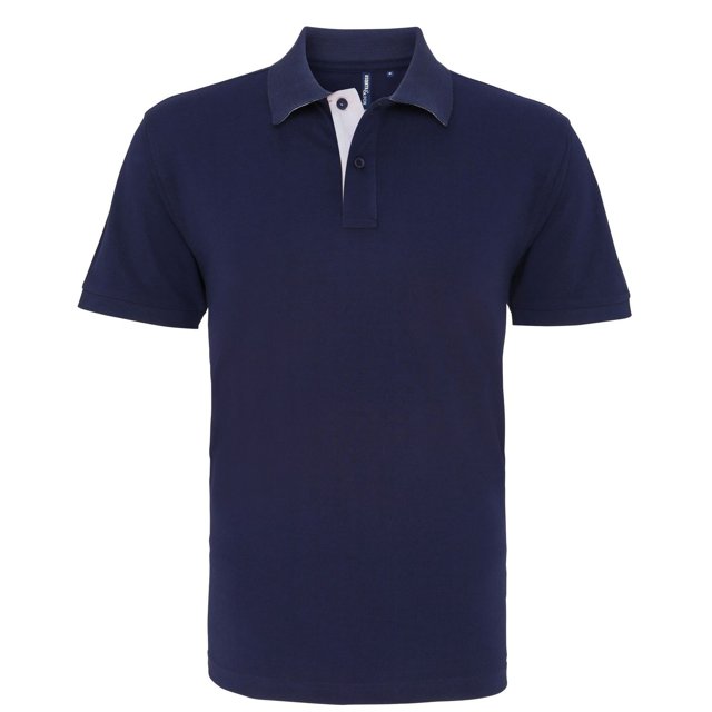Asquith & Fox Polo Classique pour Hommes Coupe Contrastée