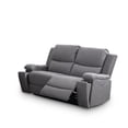 thumbnail image 1 of Hamuq Causeuse Inclinable Électrique en Tissu Gris Doux avec Chargeurs USB, Gris, 1 of 2