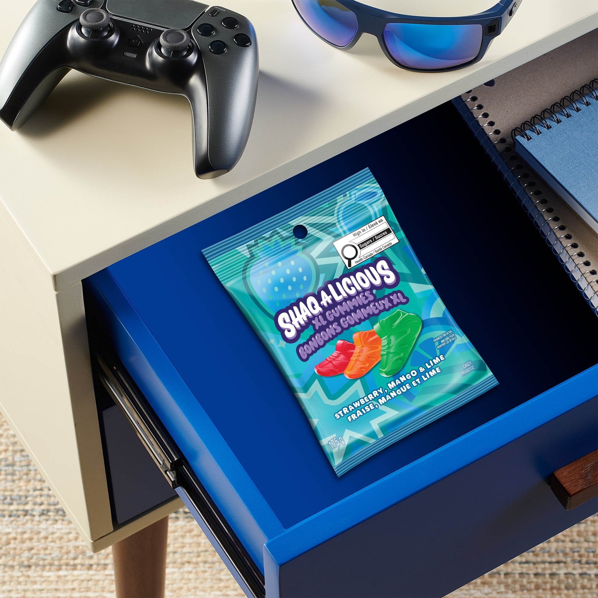 SHAQ-A-LICIOUS XL Gummies Mixed Fruit Bag 175g - Walmart.ca
