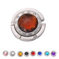 thumbnail image 4 of PENGXIANG 2PCS  Foldable Handbag Hook Folding Bag Hanger Portable Crystal Purse Holder, 4 of 9