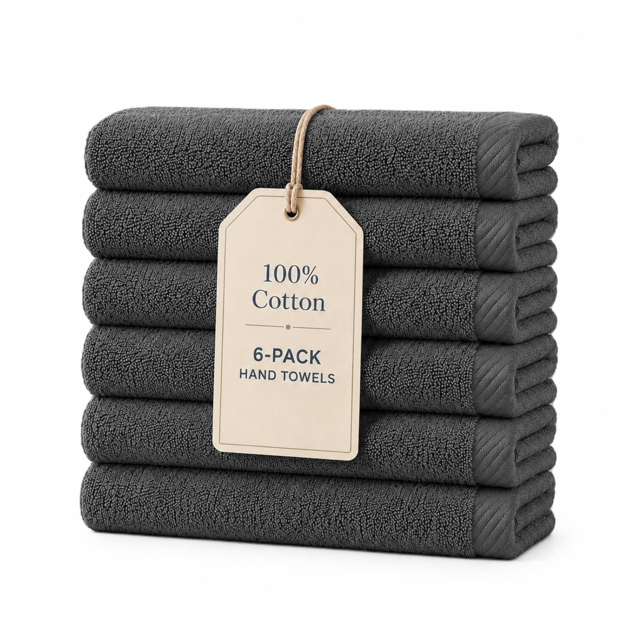 Swift Home 2 Pack Bath Towel Set – 100% Cotton, Luxuriously Soft, Highly Absorbent, Quick Dry, Grey