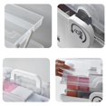 thumbnail image 2 of DOLITY First Aid Box with Portable Handle, Family Emergency Kit, Multi-Purpose Box, Emergency Transparent Lid Box, Easy Accessibility White 3-Tier, 2 of 8