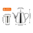 thumbnail image 3 of SANQIAHOME Stainless Steel Teapot with Infuser 1200ml, 3 of 9