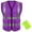 Purple, variant on GOGO High Visibility Breathable Safety Vest Reflective Uniform Vest with Carry Bag-White-L