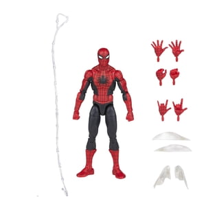 Marvel Legends Series Homme-araignée 60th Anniversaire incroyable Fantasy Spider-Man 6-inch Figures d'action de la BD classique, 9 Accessoires
