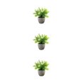 thumbnail image 2 of Decodeary Green Eco-friendly Artificial Money Tree In Pot Long-lasting Durability Realistic Appearance white babysbreath 3Set, 2 of 6