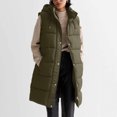 thumbnail image 2 of LOVZFMLL Winter Jackets for Women, Long Sleeveless Puffer Vest with Hood and Pockets, 2 of 4