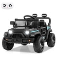 thumbnail image 1 of Costway 12V Kids Ride on Truck Car Battery Powered Electric Vehicle with Remote Control Black, 1 of 10